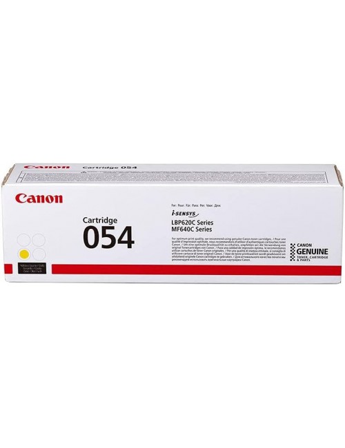 Canon original toner 054Y, yellow, 1200p, 3021C002, Canon i-SENSYS LBP621Cw, 623Cdw, MF641Cw, 643Cdw, 645Cx