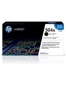 HP 504A Original LaserJet Colour Sphere Toner Cartridge, Black