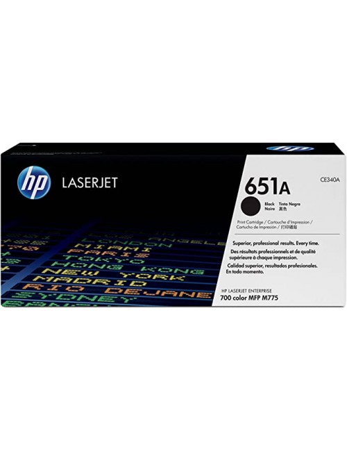 HP 651A Hewlett Packard Original LaserJet Colour Sphere Toner Cartridge, Black