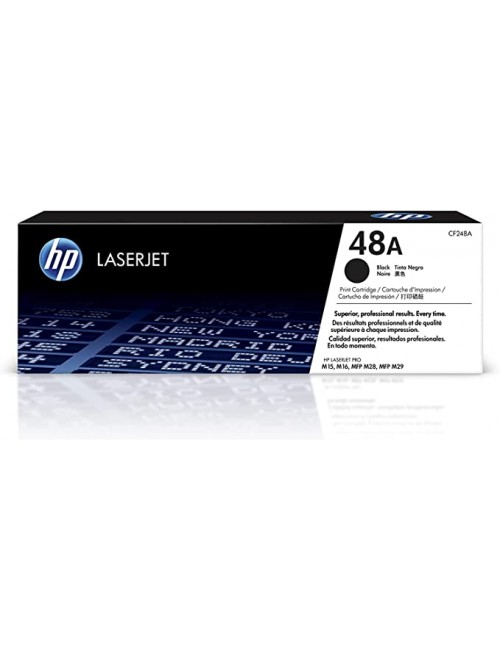 Original HP 48A Black Toner Cartridge | Works with HP LaserJet Pro M15, M16 Series, HP LaserJet Pro MFP M28, M29 Series | CF248A