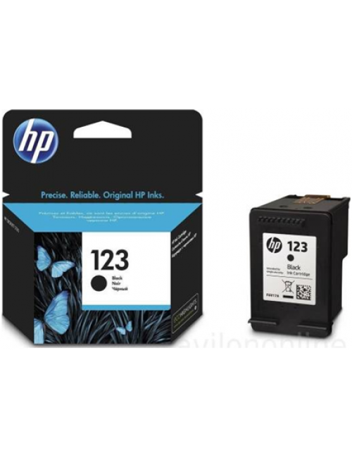 HP 123 Black Original Ink Cartridge - F6V17AE