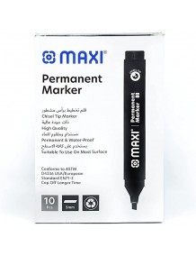 MAXI PERMANENT MARKER BLACK 10-PIECE BOX